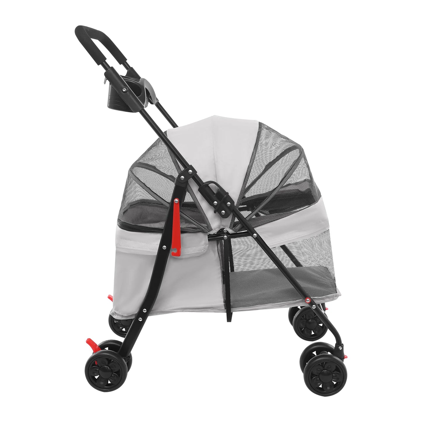 Bymaocar Foldable Pet Stroller For Medium Dogs And Cats