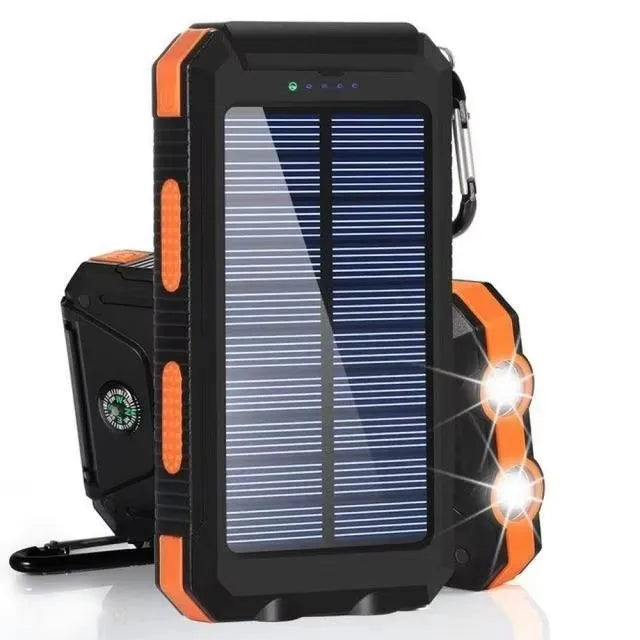 Oloey Solar Power Bank 80000Mah Portable Charger Strong Led Light
