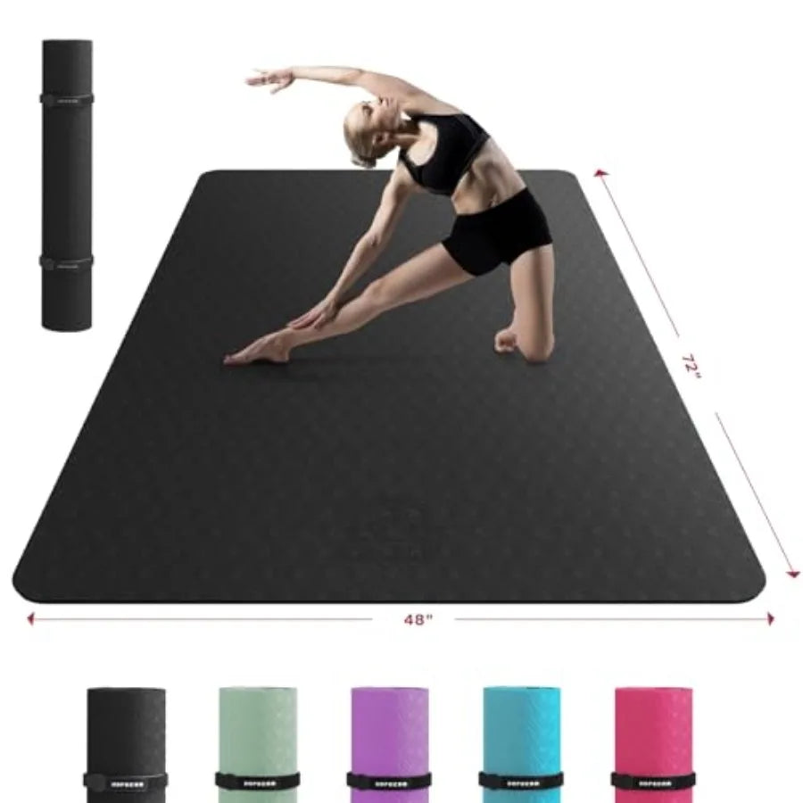Yoga Mat Non Slip Durable Thick For Home Workouts