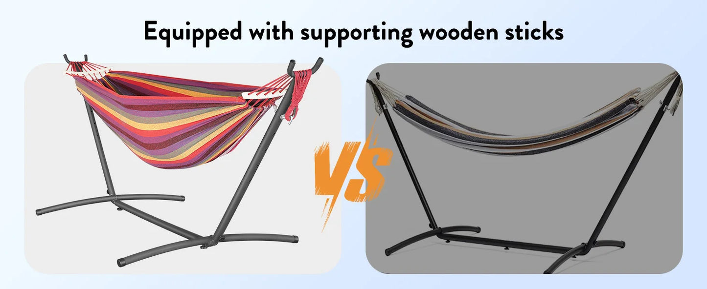 Gyroor Adjustable Outdoor Stand Hammock With Storage Bag For Relaxation