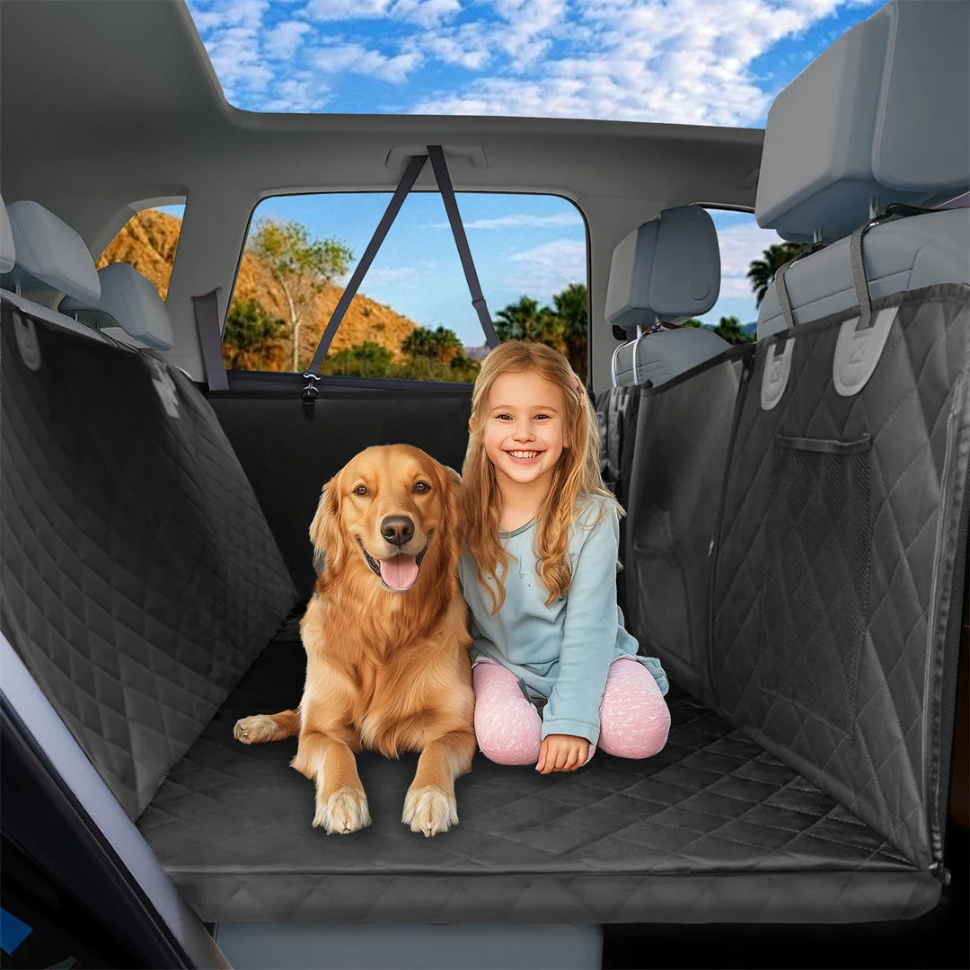 BINGOPAW Waterproof Dog Car Seat Cover Hammock Scratch Proof Back Seat Travel