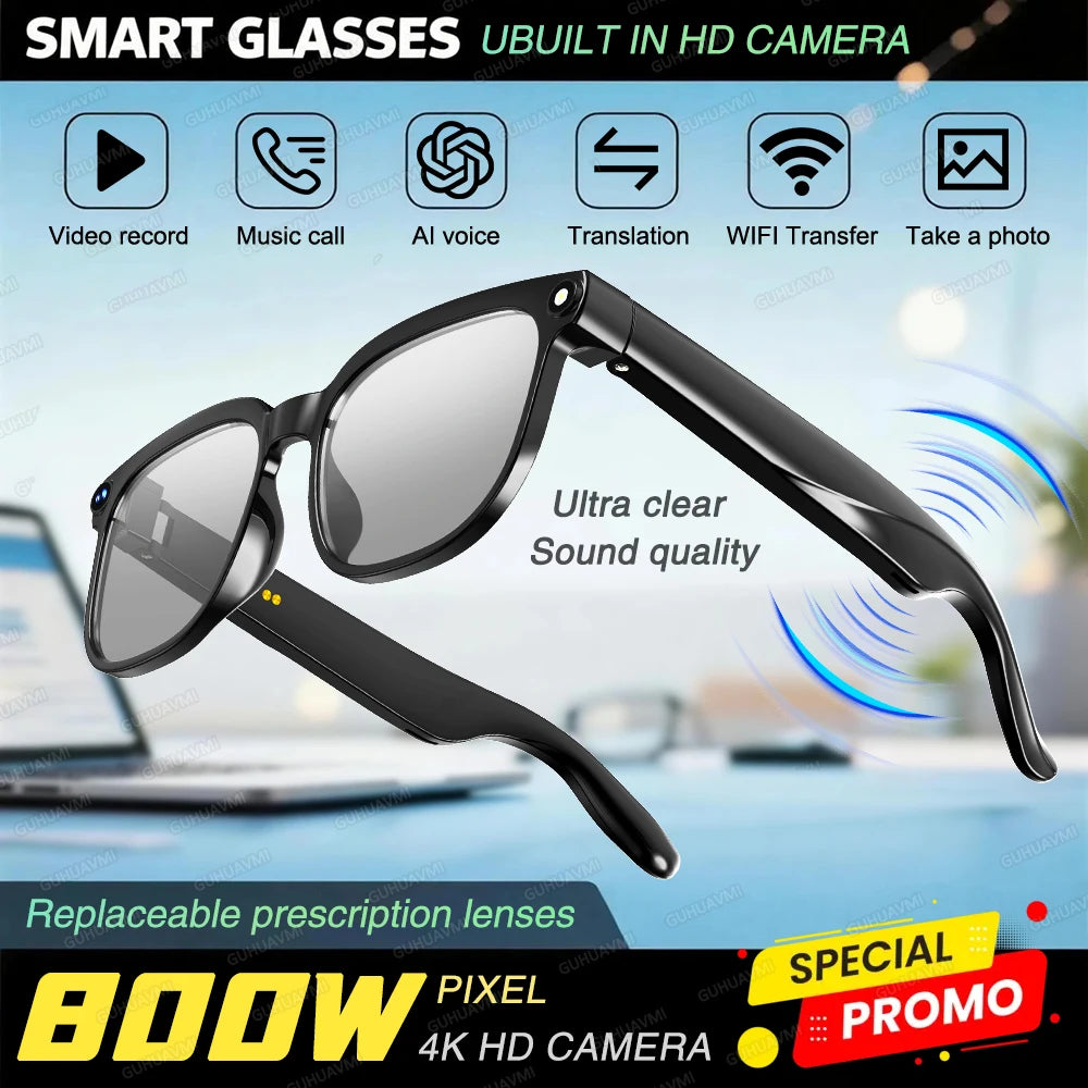 Step into the future with the GUHUAVMI M02S Smart AI Glasses and empower yourself with hands-free video, live translation, and smarter conversations.
