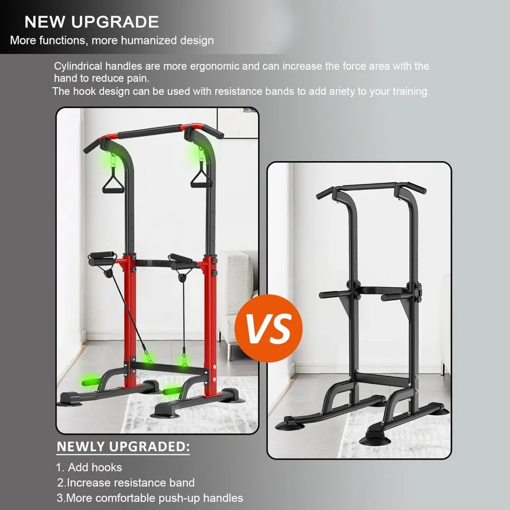 Power Tower Pull Up Bar And Dip Station Space Saving
