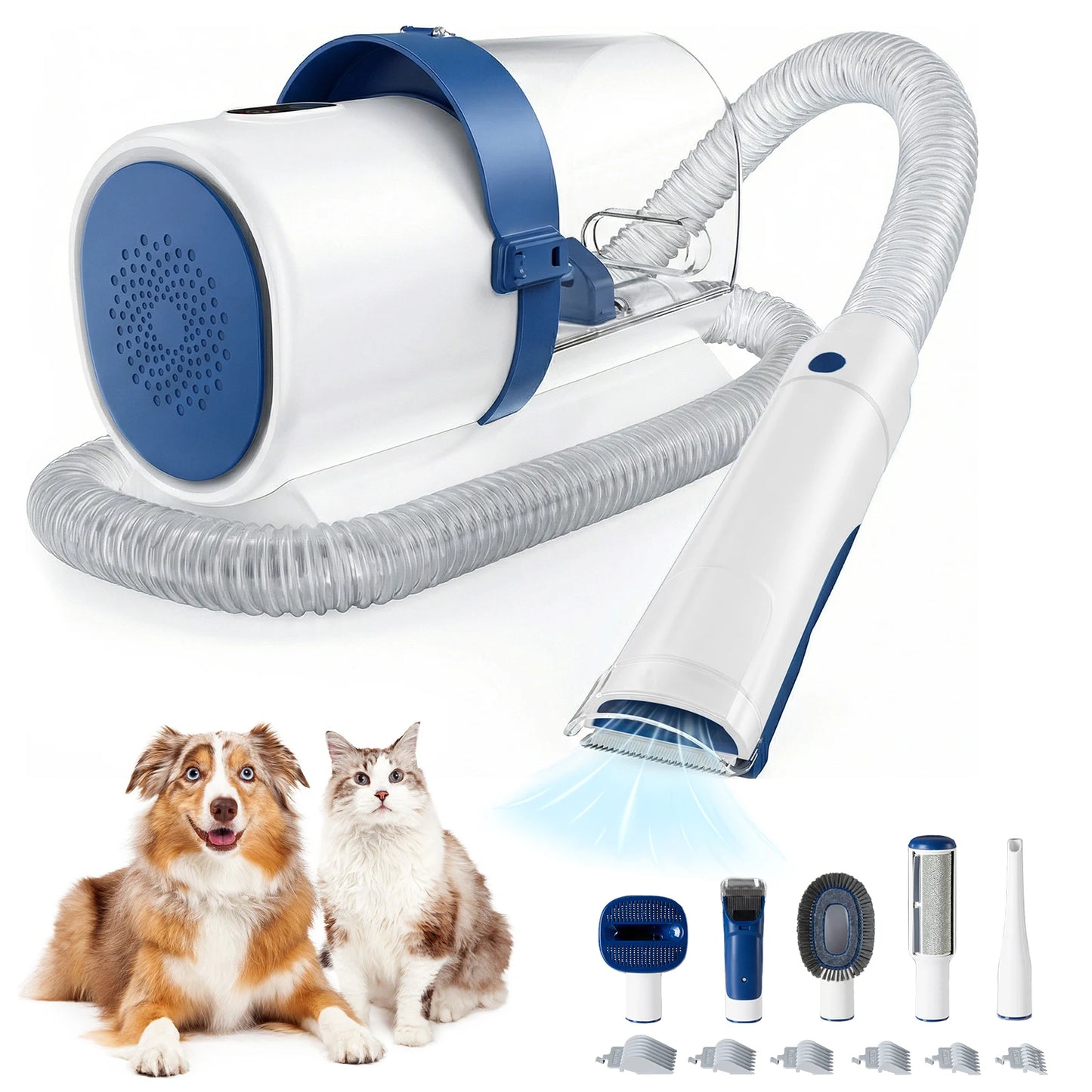 Professional Pet Grooming Vacuum Kit With Cordless Clippers