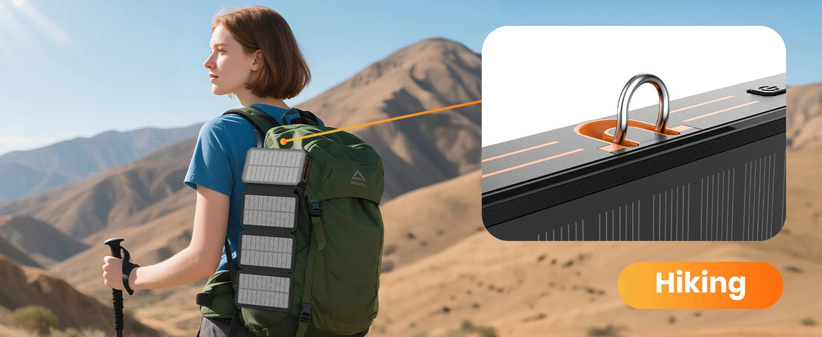 Wildfire 48000mAh Solar Power Bank With Built In Cables