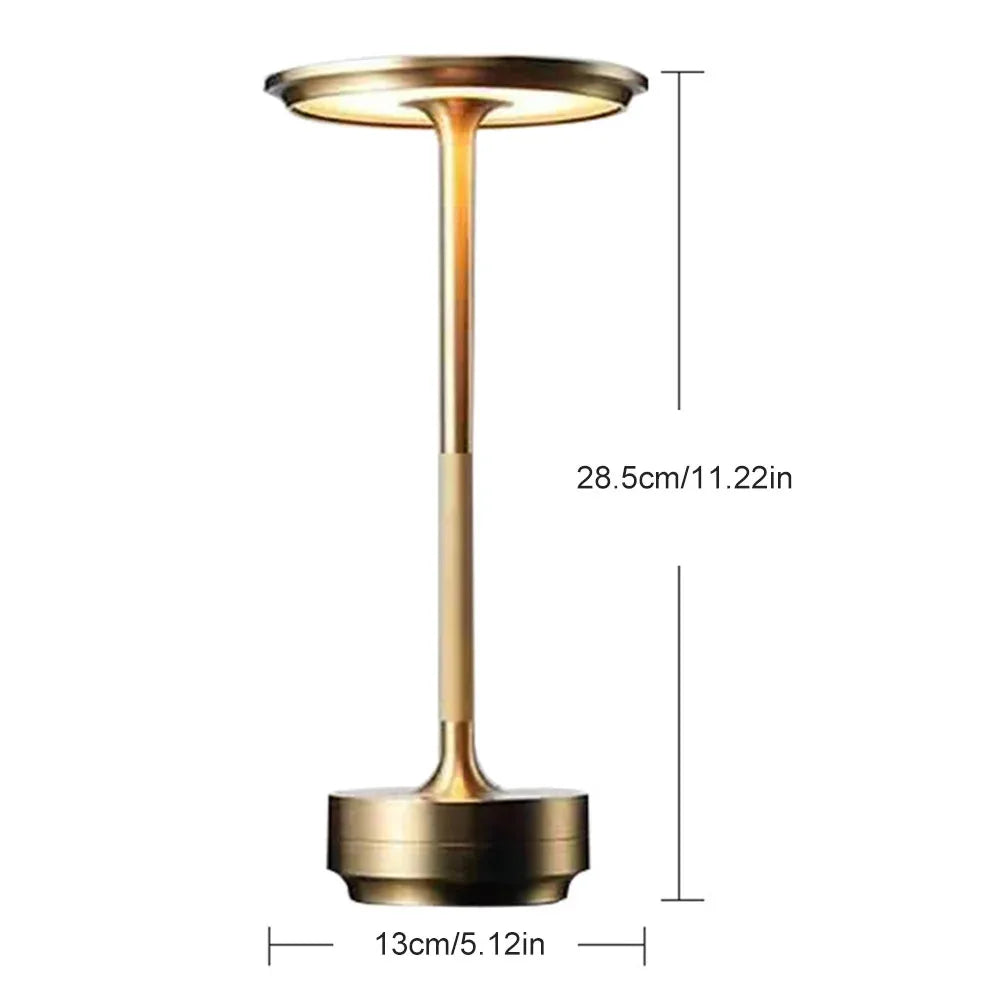 HPH LED Desk Lamp USB Touch Dimming Night Light Aluminum