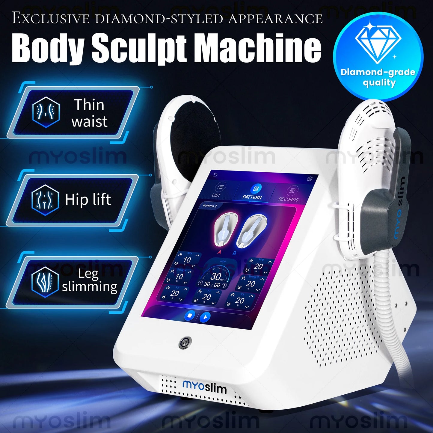Myoslim 6500W EMS Neo RF Body Sculpting System Device
