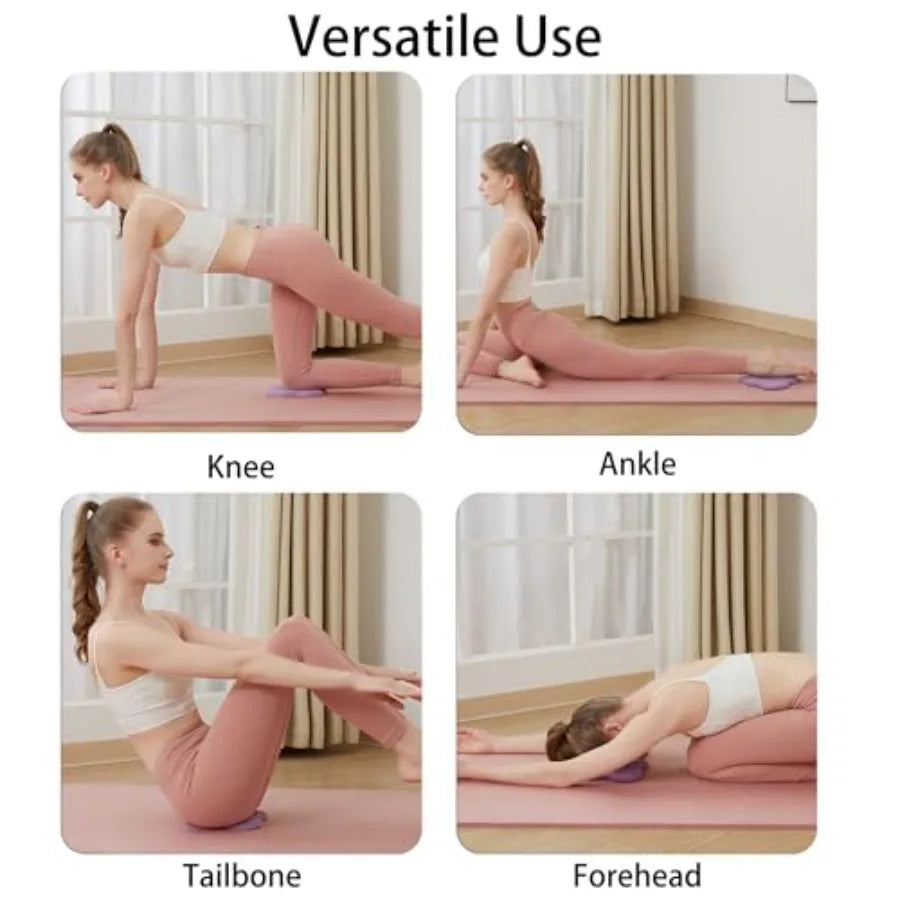 Yoga Block Set With Knee Pads Straps And Massage Roller