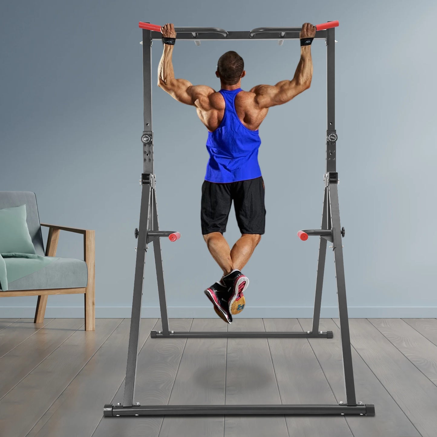 Pull Up Bar Dip Bar Power Tower Home Gym Equipment