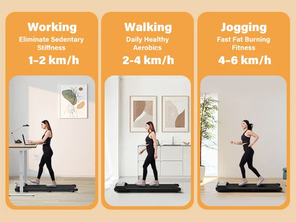 Superun Home Treadmill 2.5HP Two In One Walking Running Machine