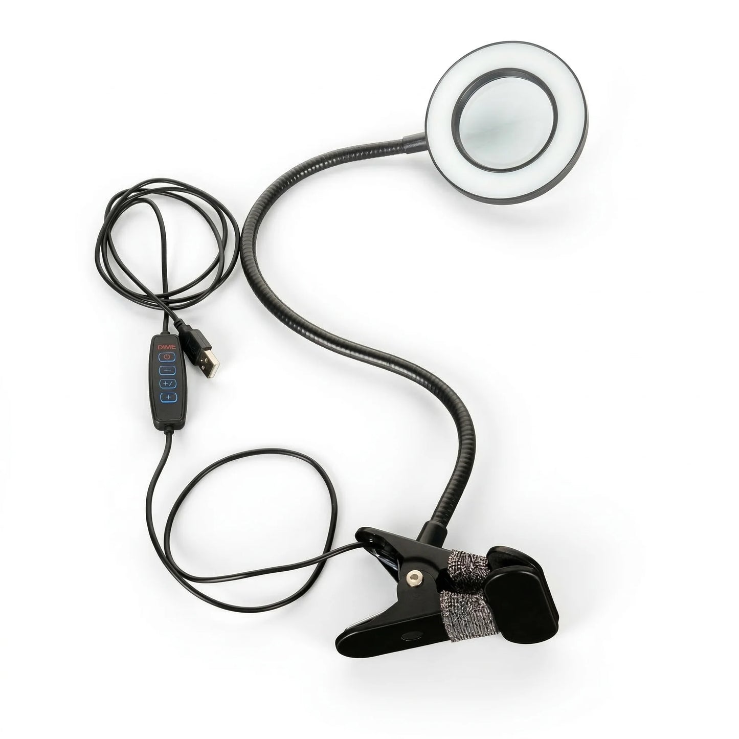 Smeileas 5X Magnifying Lamp with Light Clip On LED Reading