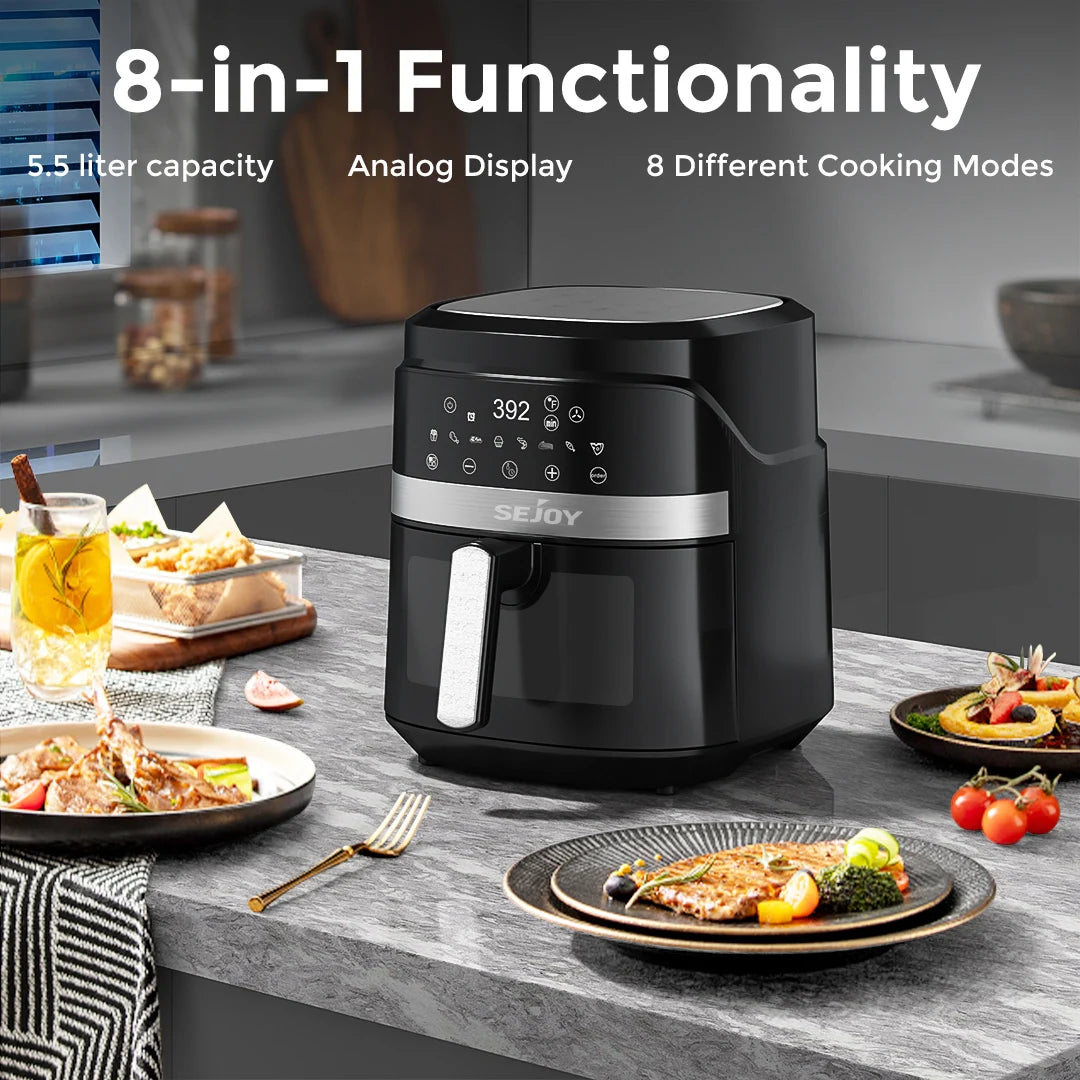SEJOY 8 In 1 Air Fryer Oven Oilless Cooker Roasting