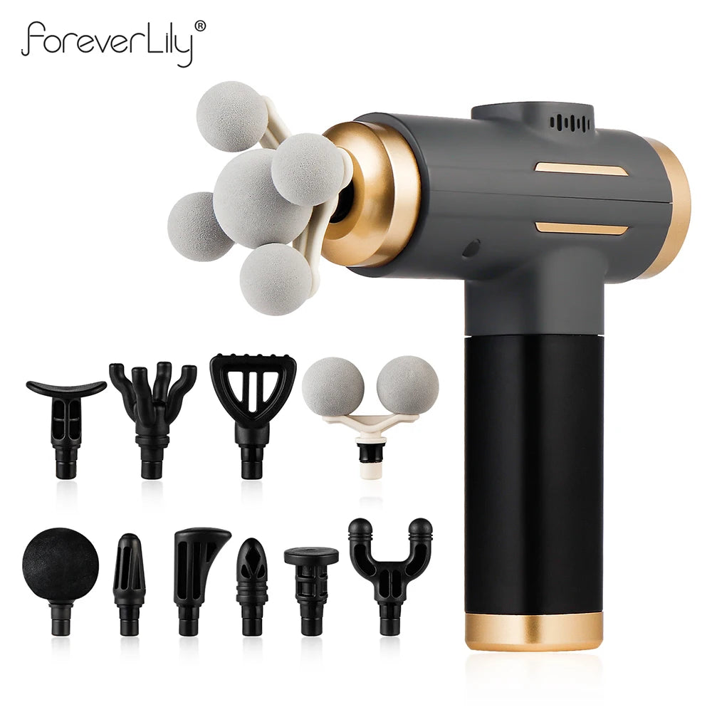 Foreverlily 11 In 1 Electric Massage Gun Professional Vibration Massager