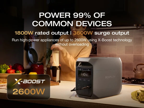 ECOFLOW Delta 3 Portable Power Station 1024Wh LiFePO4 Battery