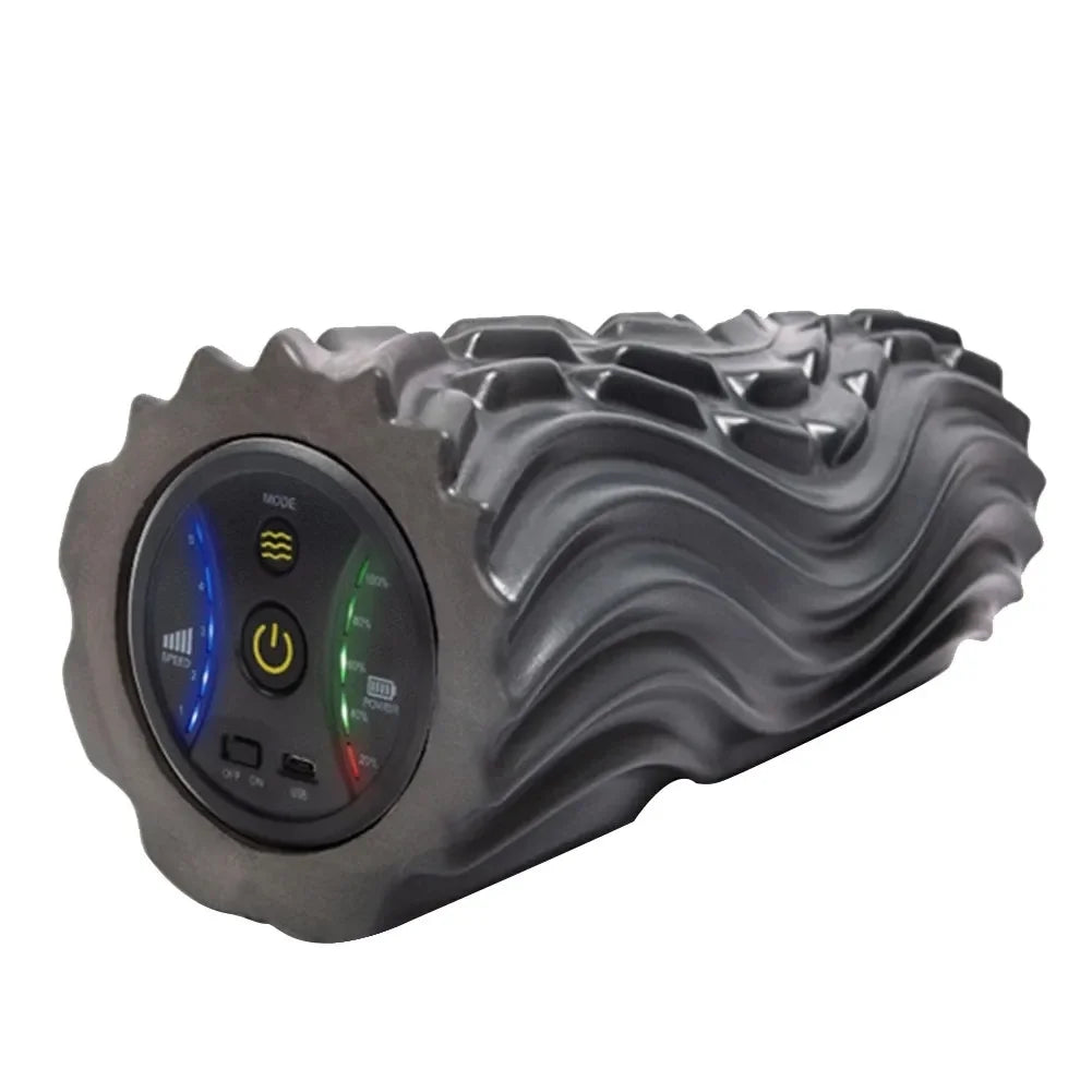 IQTEMOT Electric Yoga Column Roller With Vibration Massage 5 Speeds