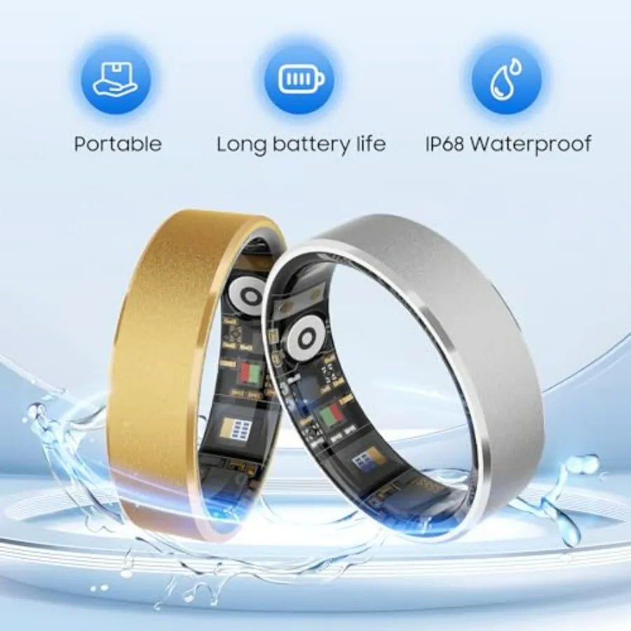 Smart Health Ring With Stress And Sleep Tracking Waterproof