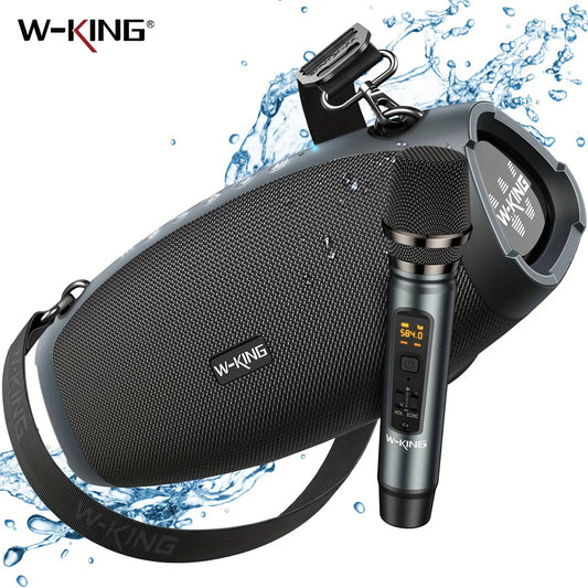 W-King Portable Bluetooth Speaker 70W With Wireless Microphone