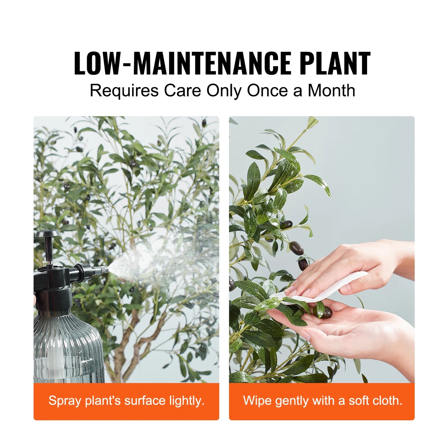 SucceBuy Artificial Olive Tree Faux Plant Low Maintenance With AntiTip