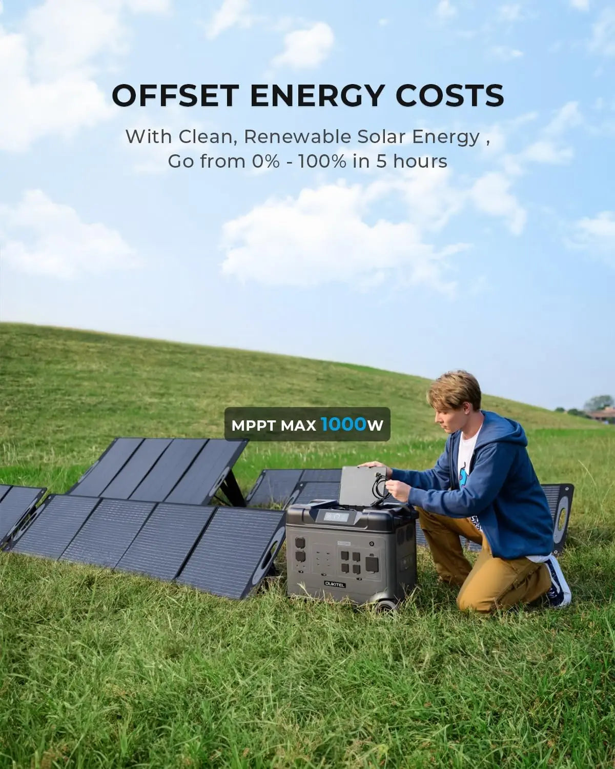OUKITEL P5000 Pro Portable Power Station 5120Wh LiFePO4 Solar Generator
