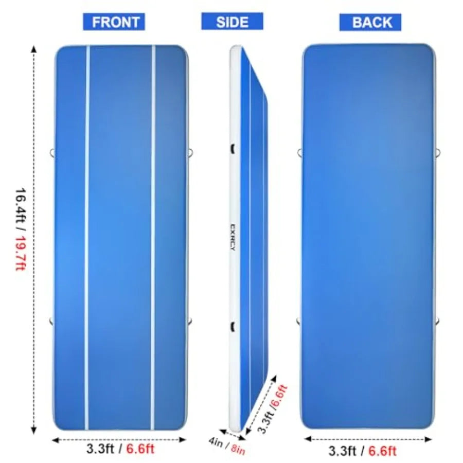 Inflatable Gymnastics Mat For Home Training PVC Material