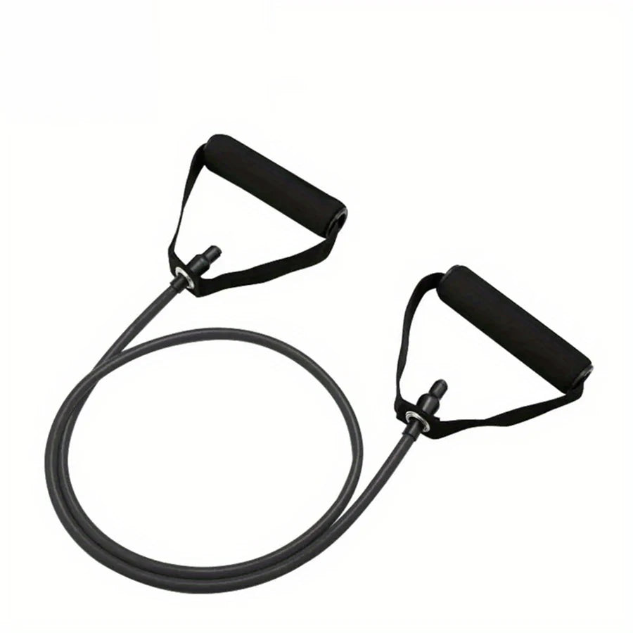 Home Gym Resistance Band Set With Four Levels, Comfort Grip Handles, Door Anchor And Carry Bag