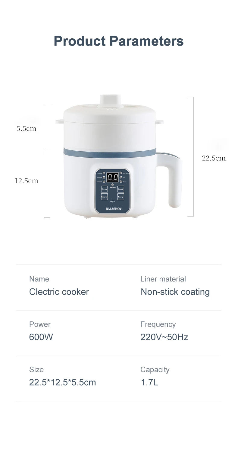 BALASHOV Electric Rice Cooker Nonstick Mechanical MultiCooker