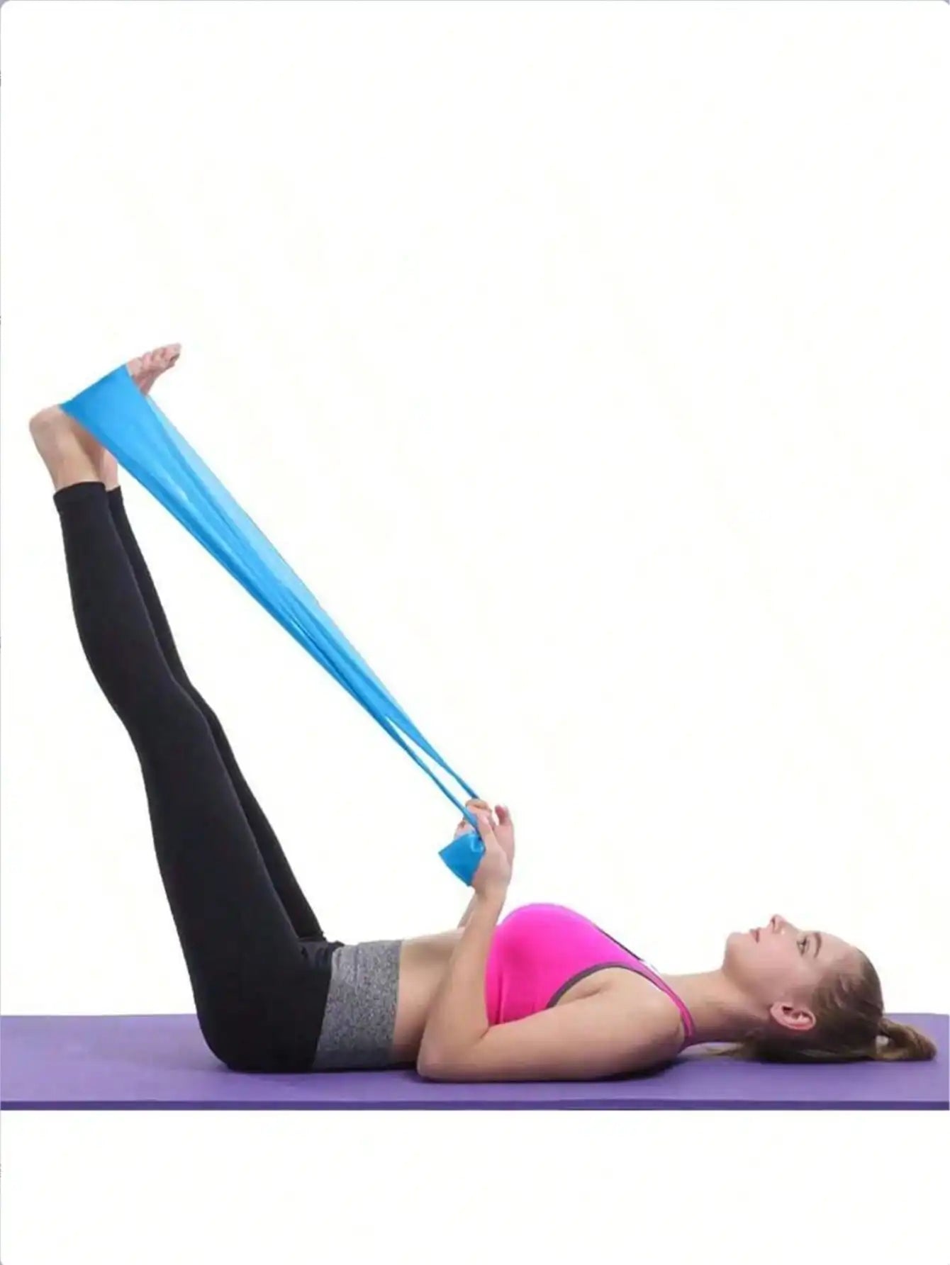 Elastic Resistance Bands For Home Gym Yoga Pilates Training
