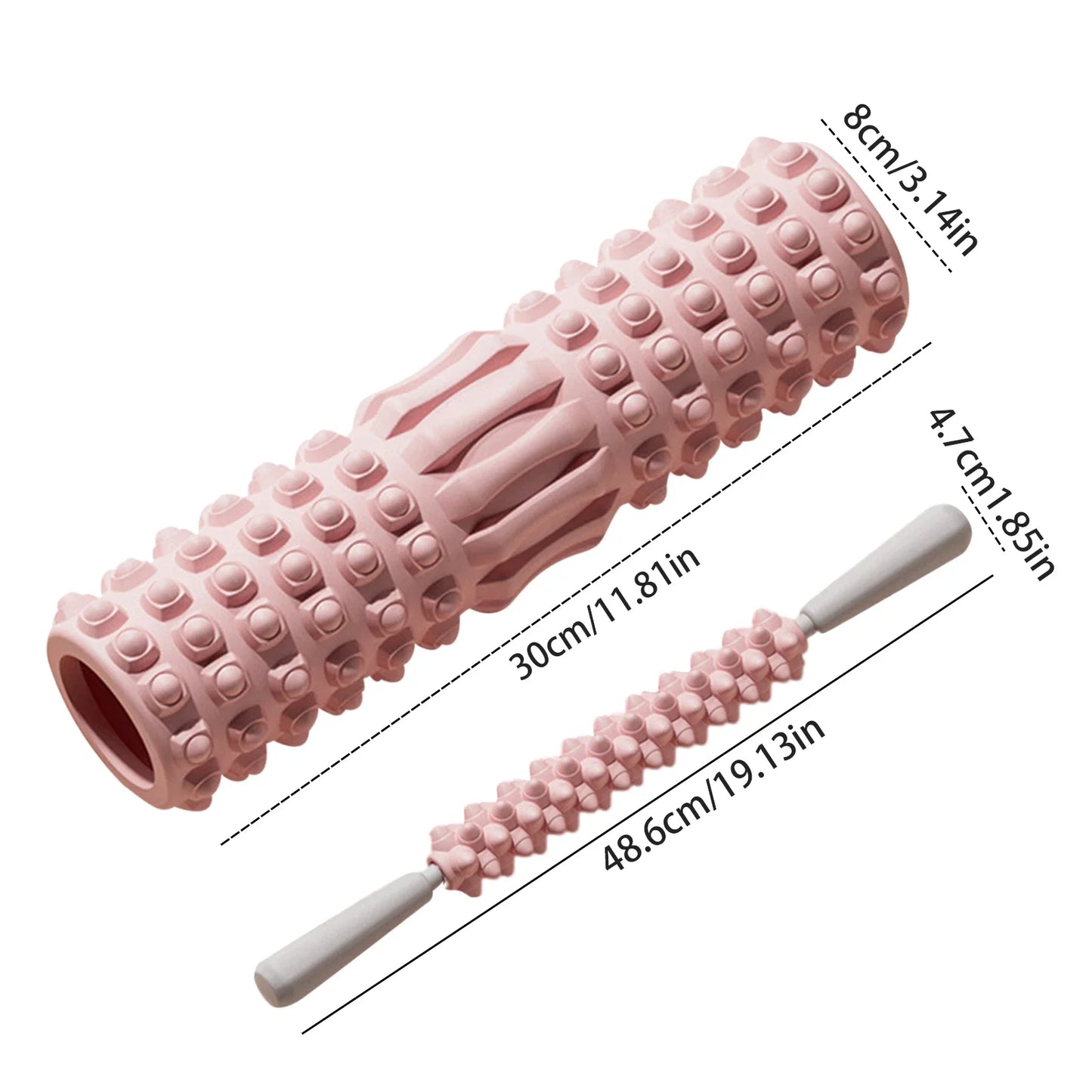 KEMOKO Foam Muscle Massage Roller For Back Pain Relief