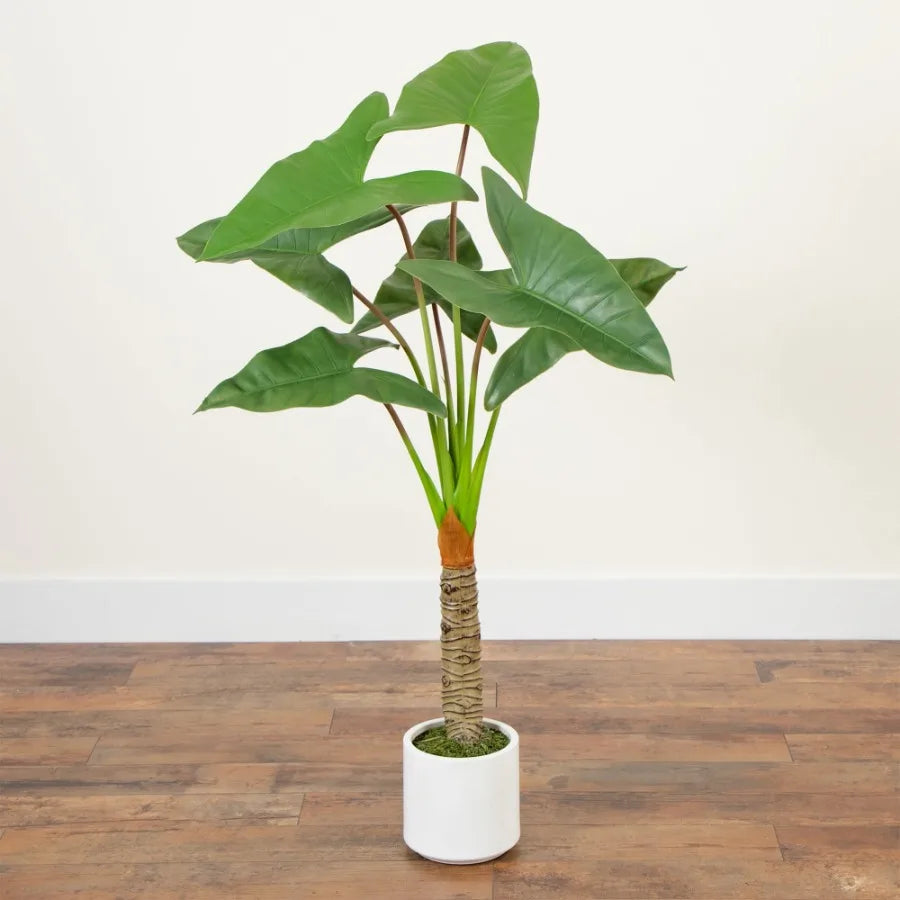Philodendron Artificial Plant With Planter For Indoor Decor