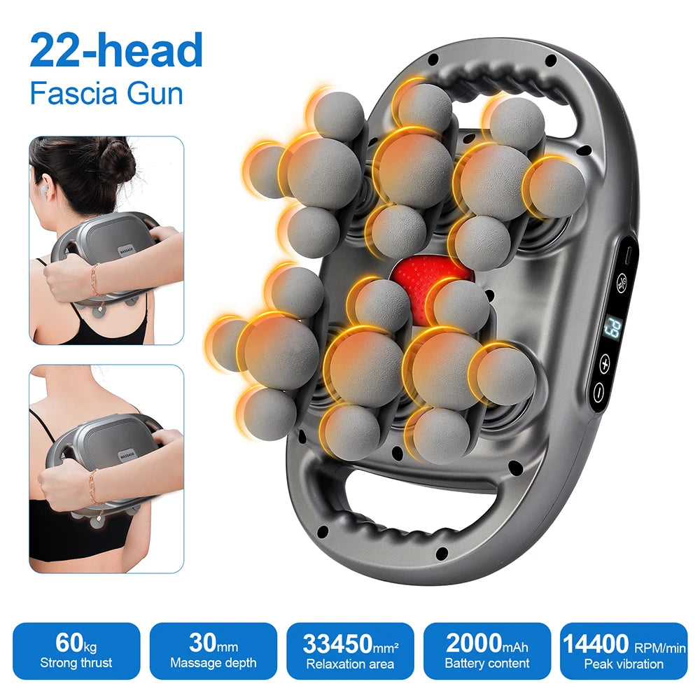 Foreverlily High Frequency Vibration Body Massage Gun Muscle Recovery Tool