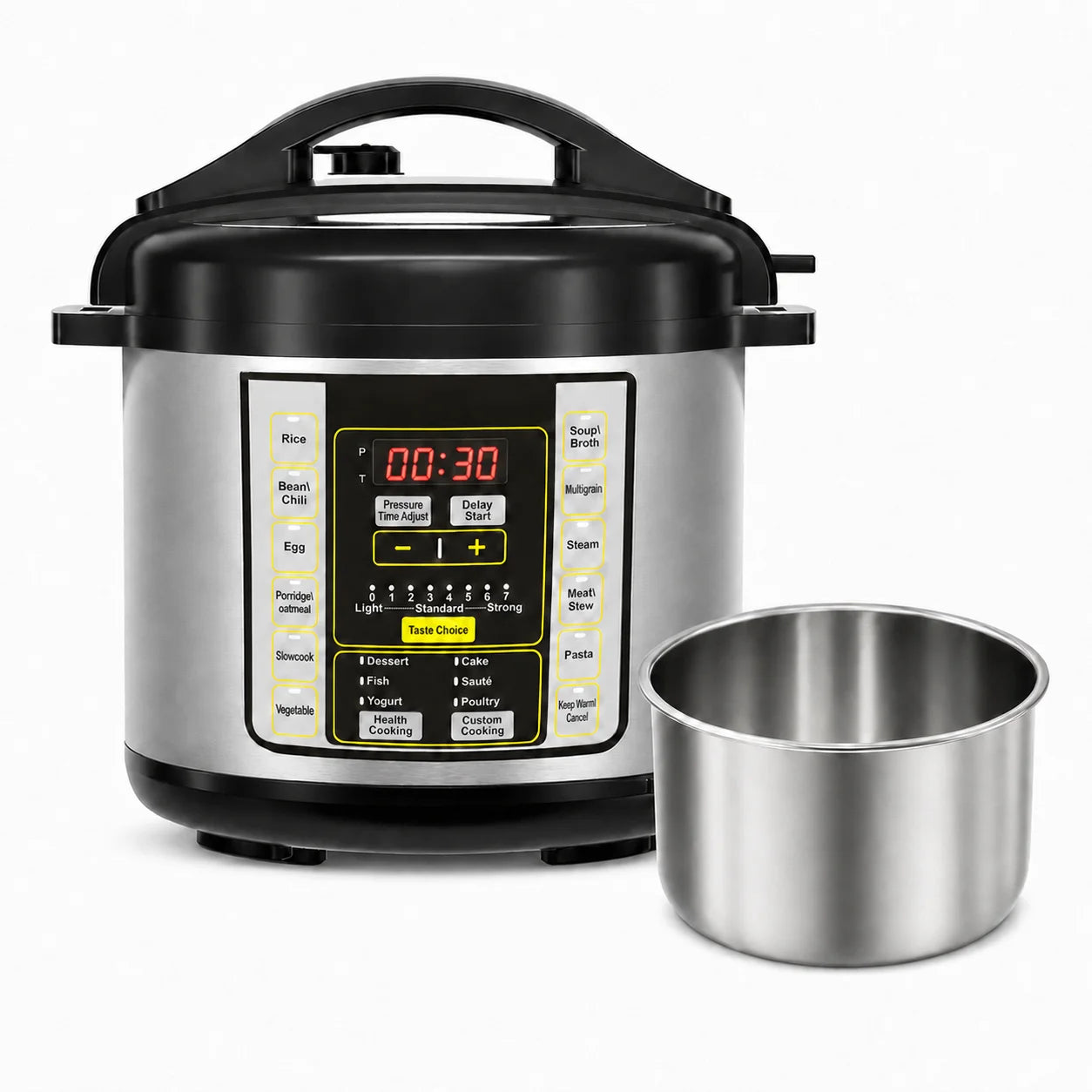 Electric Pressure Cooker 9 In 1 Stainless Steel 304 Liner