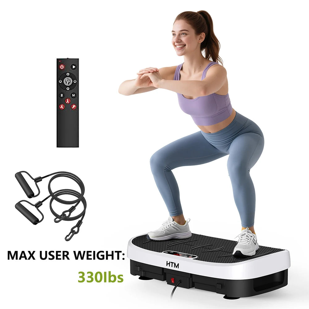 HTM Vibration Plate Trainer 330 Lbs Capacity 120 Levels Exercise