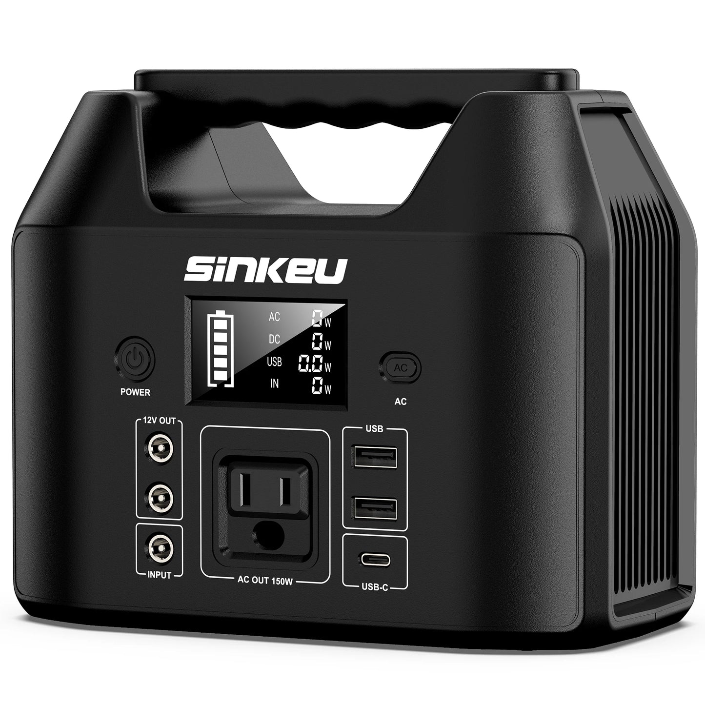 SinKeu Portable Solar Power Station 300W 110-230V LiFePO4 Battery