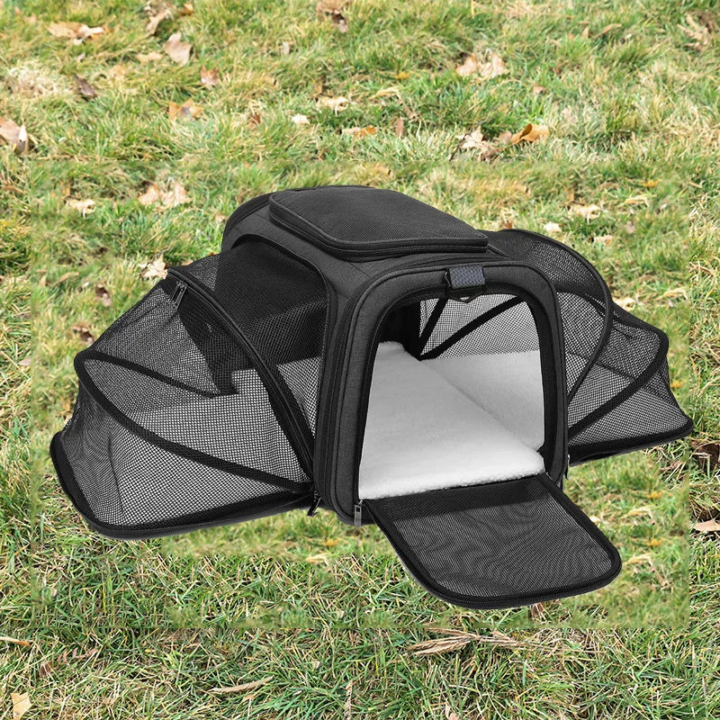 Foldable Pet Carrier Bag for Small Dogs and Cats Mesh