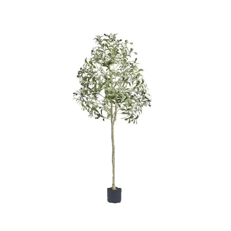 SucceBuy Artificial Olive Tree Faux Plant Low Maintenance With AntiTip