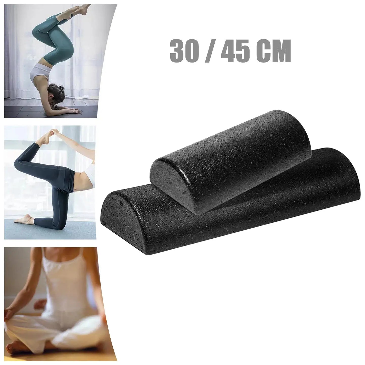 Half Round Yoga Column Roller For Balance Training Foam Massage