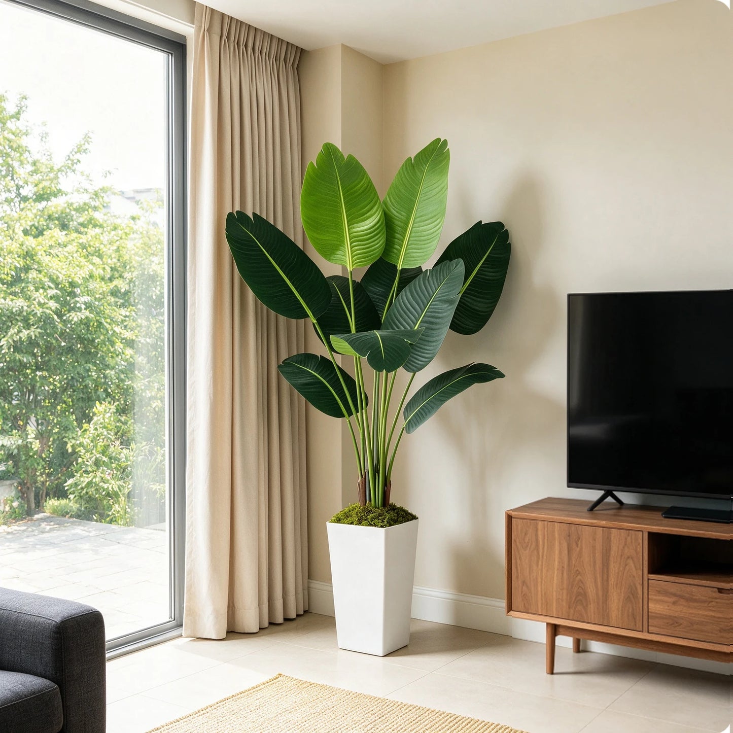 Olitree Bird of Paradise Artificial Palm Tree Indoor Home Decor