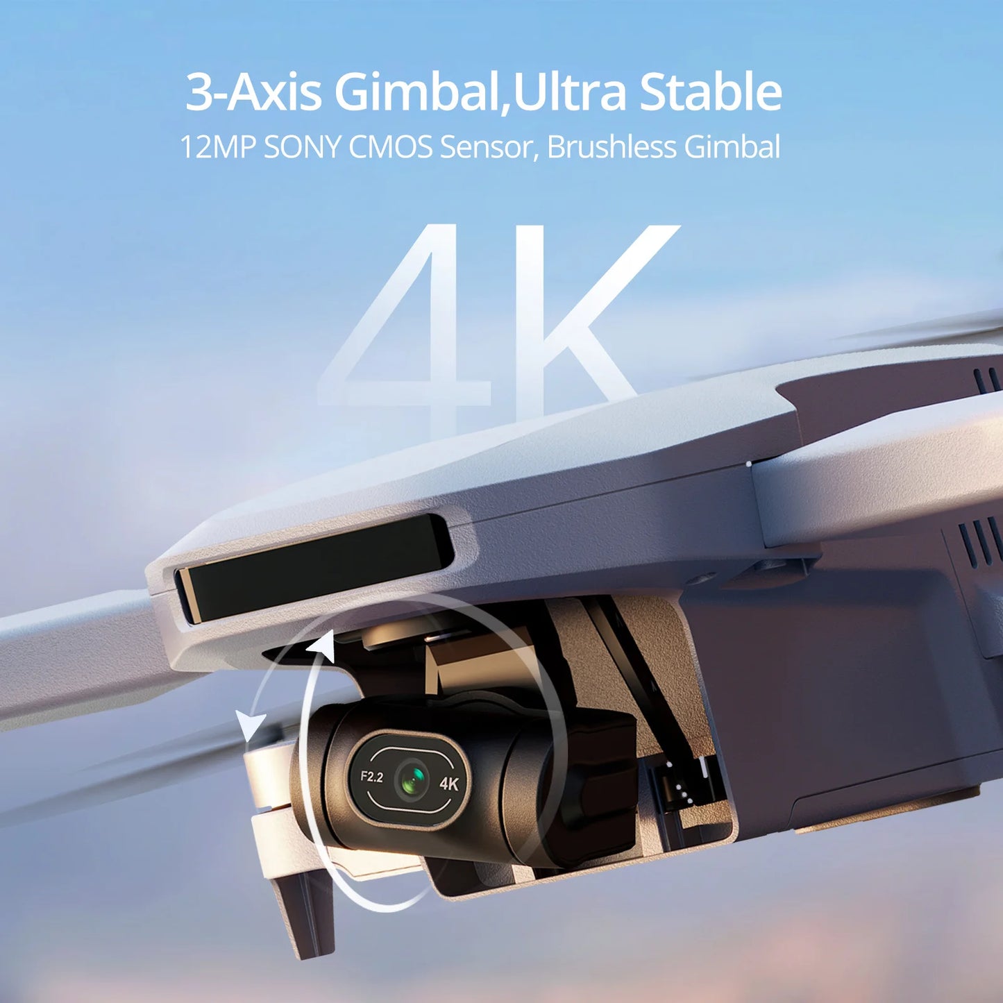 Potensic C0 Mini Drone With 3Axis Gimbal GPS 4K Camera