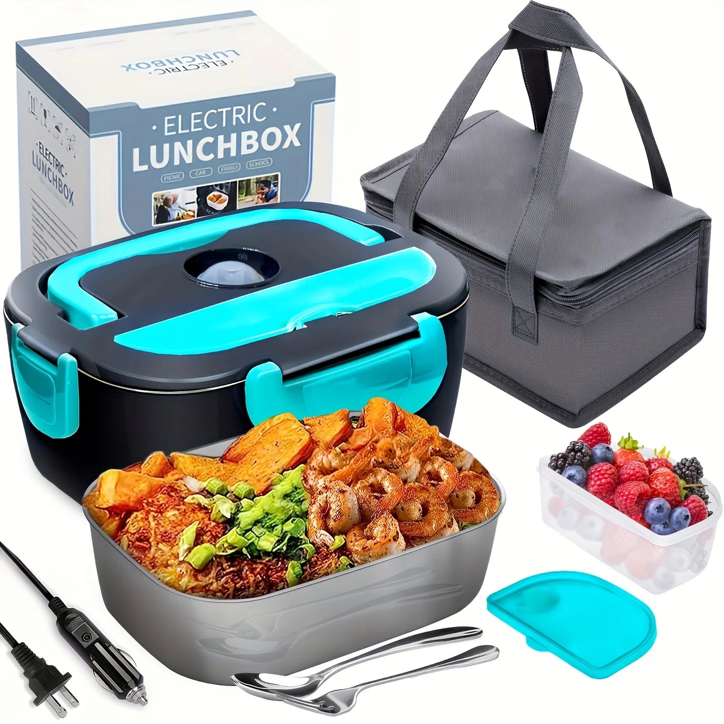 AEDG Portable Electric Lunch Box Warmer For Car And Home