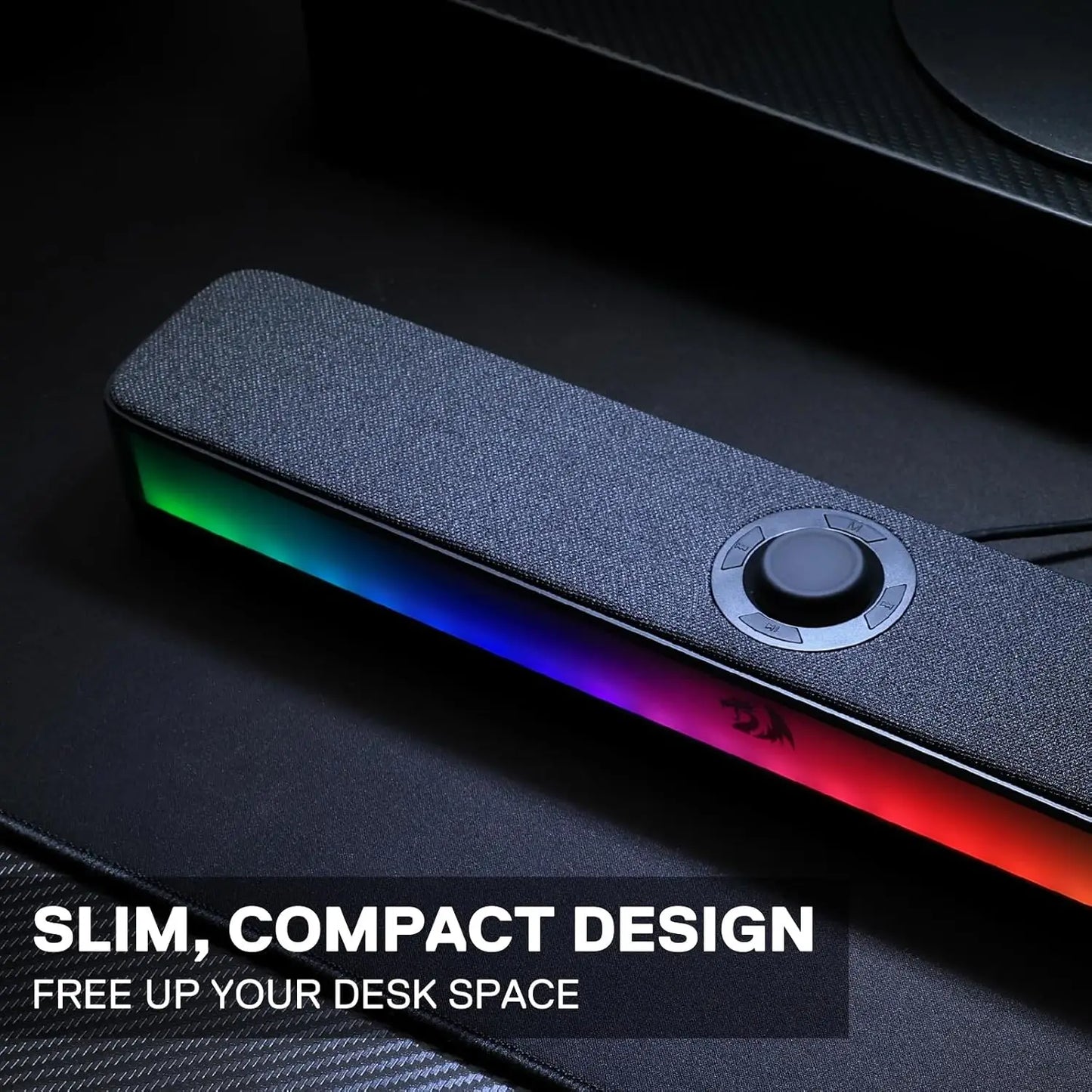 Redragon GS515 RGB Desktop Soundbar 2.0 Channel Speakers