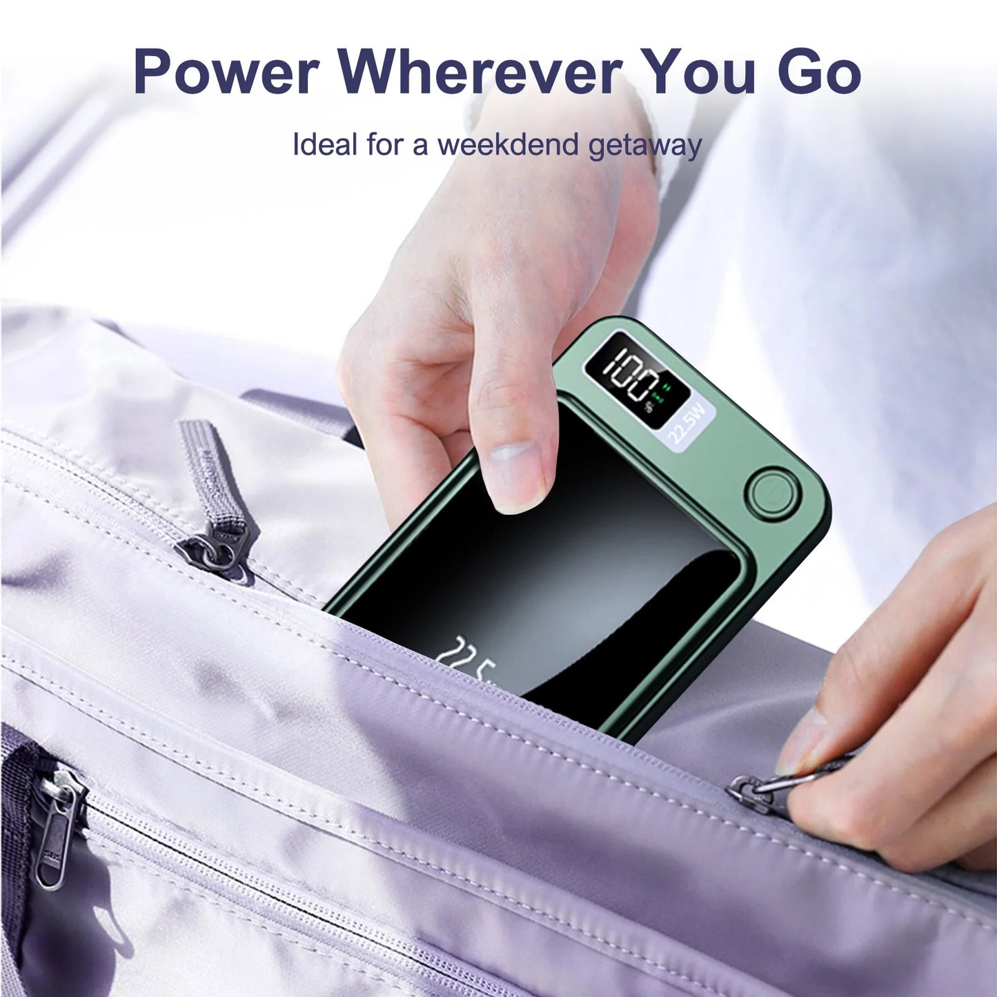 Wireless Magnetic Power Bank 22.5W Charging 10000mAh Led Display Portable