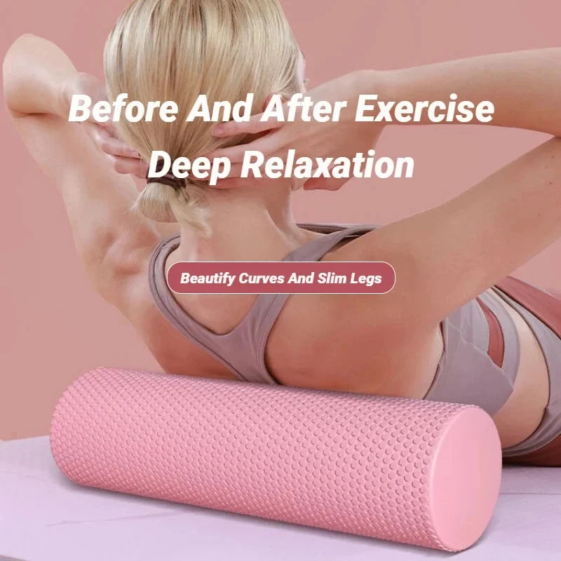 Hexagonal EVA Foam Yoga Roller With 3D Massage Nodes