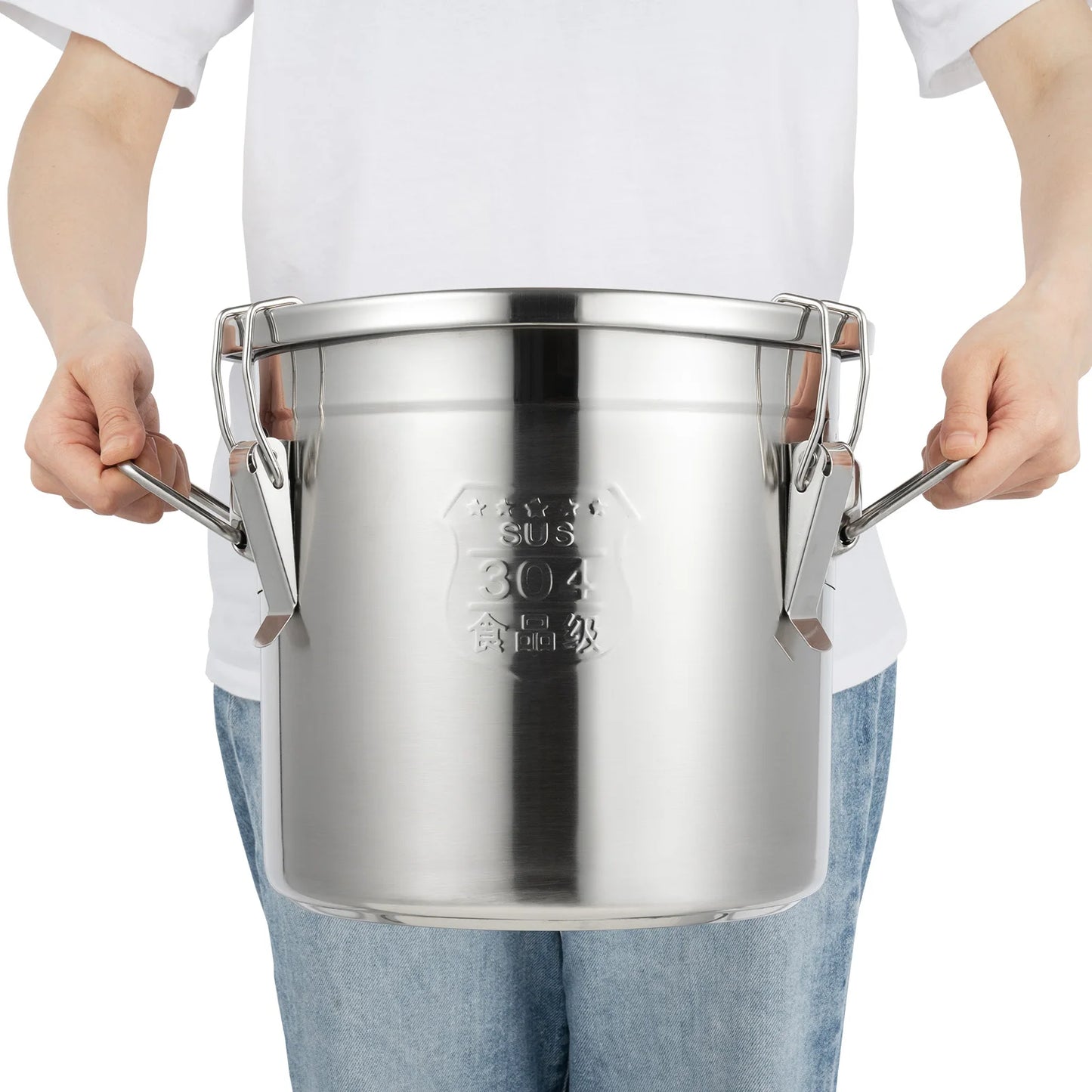 Bymaocar 304 Stainless Steel Cereal Storage Container Airtight
