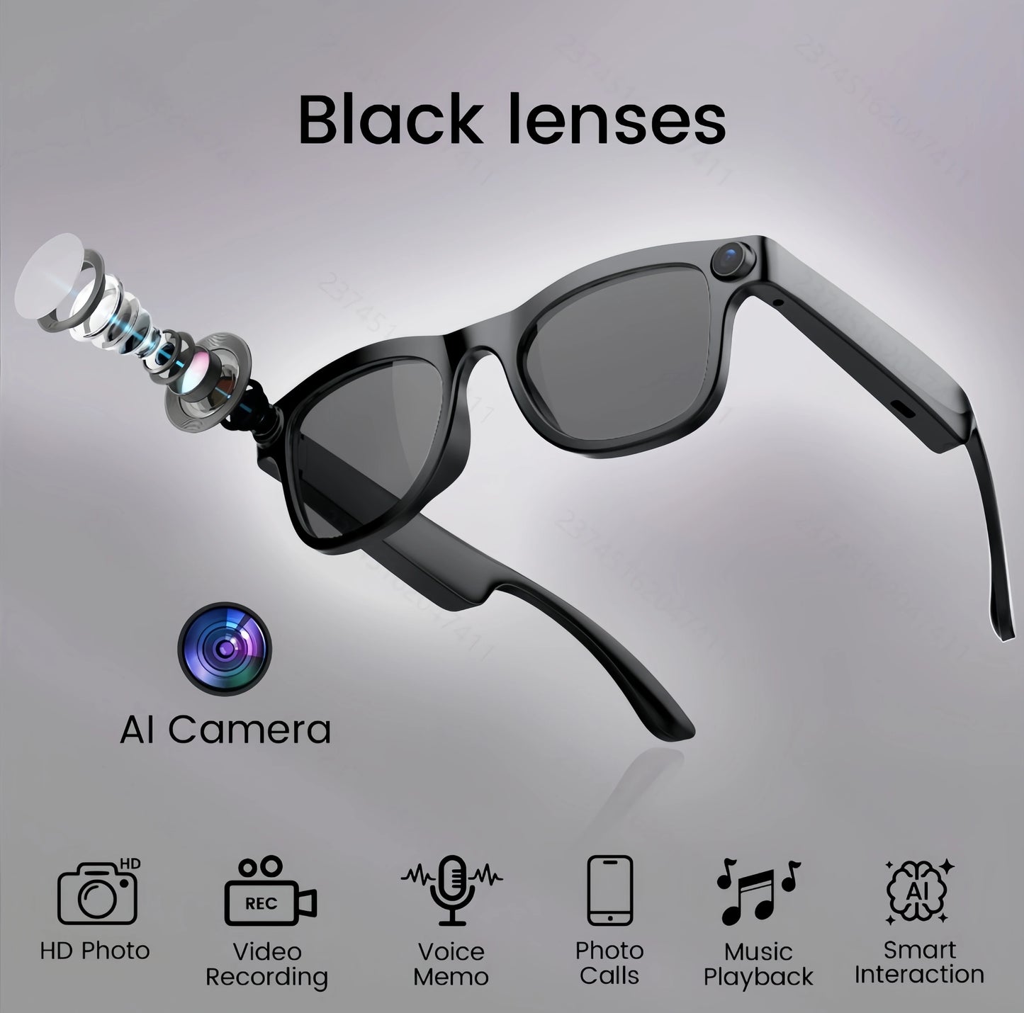 Experience hands free filming and real time translation with FG03 AI Smart Glasses, your wearable camera and translator in one, designed to keep you connected without distraction.