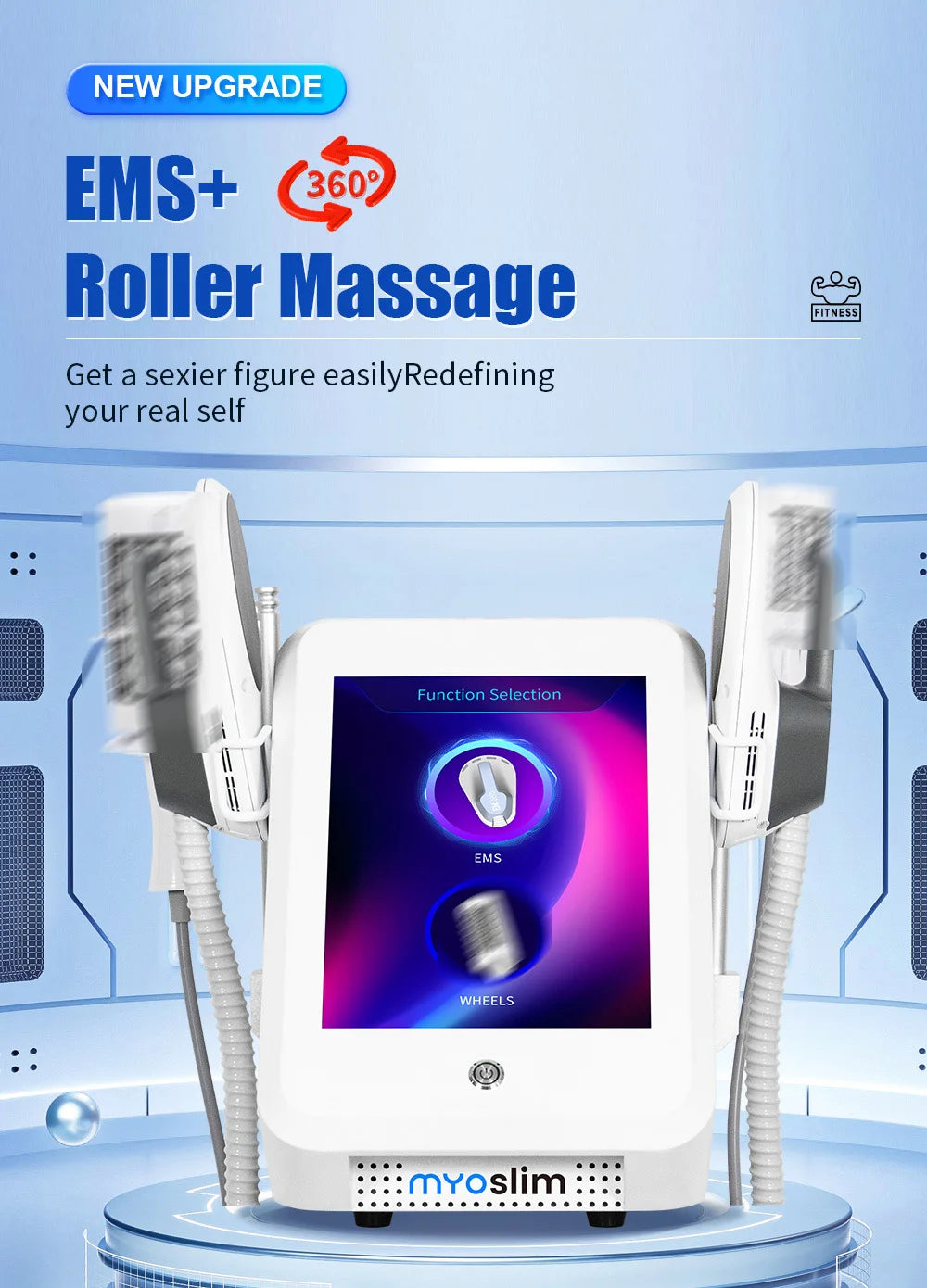 Myoslim Vacuum Inner Ball Roller Cellulite Massage Weight Loss Slimming