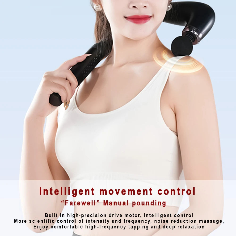 Paqin Smart Electric Fascia Gun Handheld Muscle Relaxation Massage Device