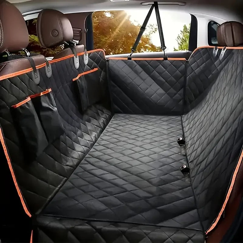 Waterproof Hammock Dog Seat Cover For Cars With Universal Back Seat Fit Protects Interior For Small Breeds Easy Install
