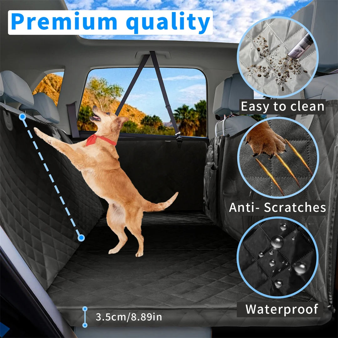 BINGOPAW Waterproof Dog Car Seat Cover Hammock Scratch Proof Back Seat Travel
