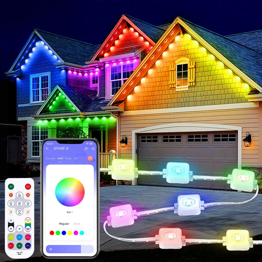 Aiopp RGBIC Outdoor Lights IP67 Waterproof With 60 90 LEDs