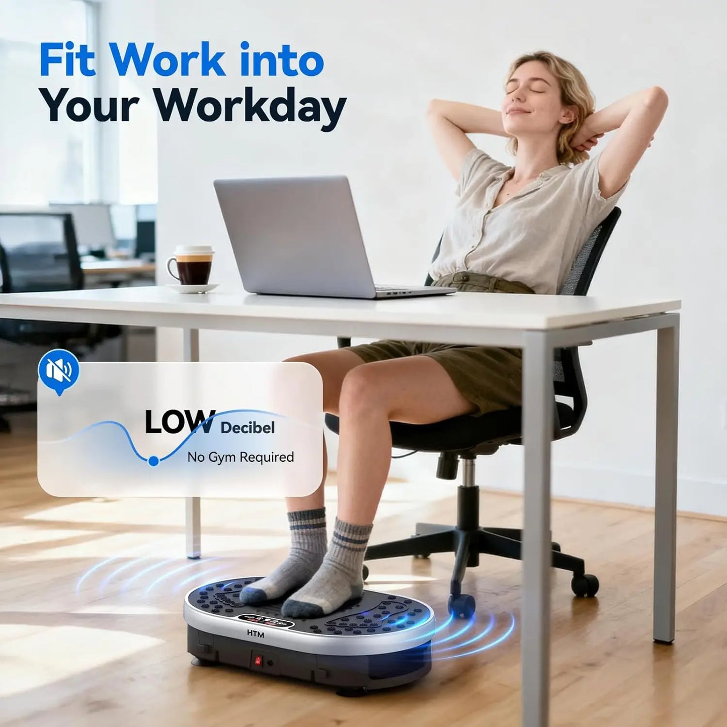 Vibration Plate Exercise Machine With 120 Speed Levels And 9 Preset Programs For Home Fitness Equipment Weight Loss
